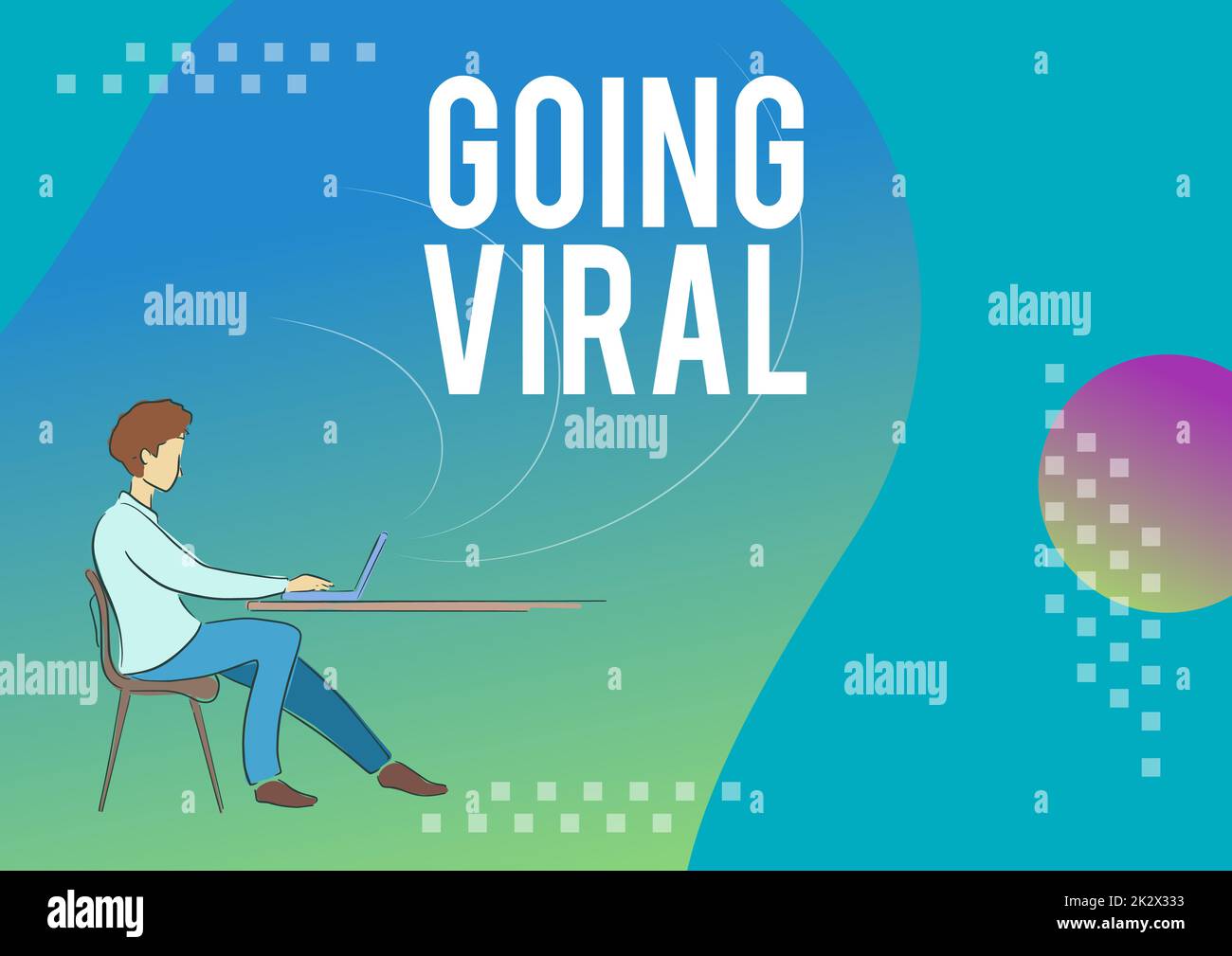 Writing displaying text Going Viral. Business approach image video or