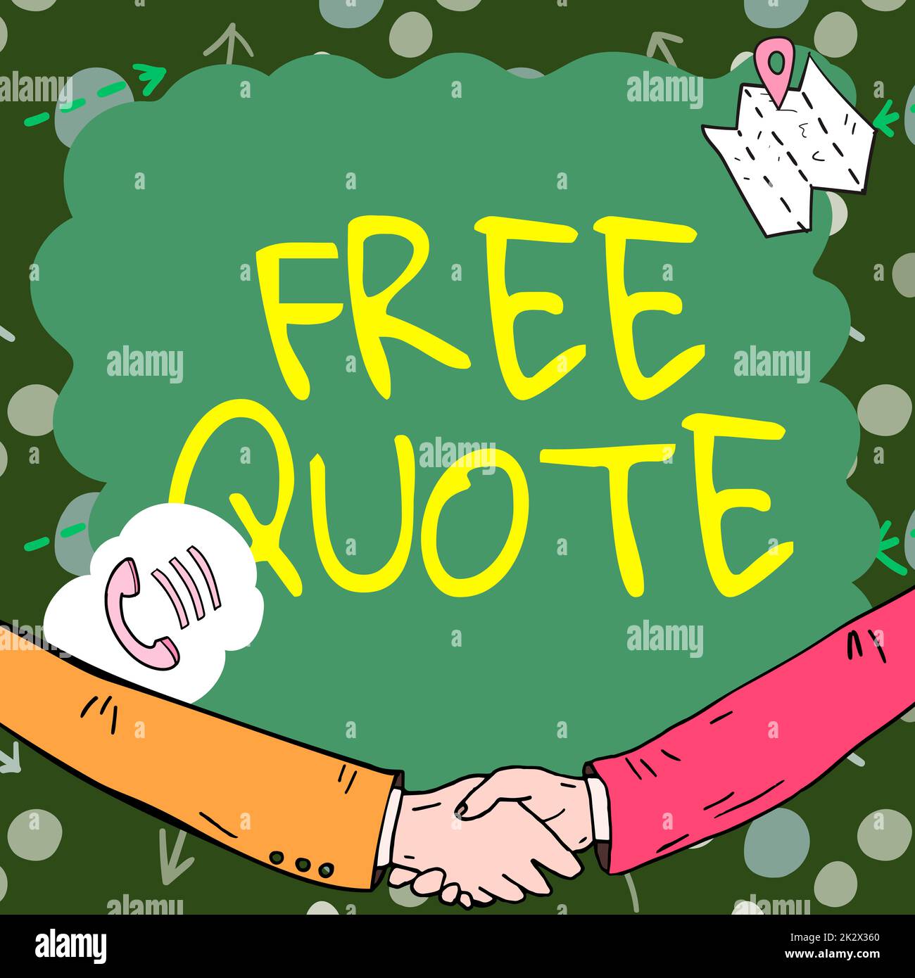 Writing displaying text Free Quote. Business overview A brief phrase