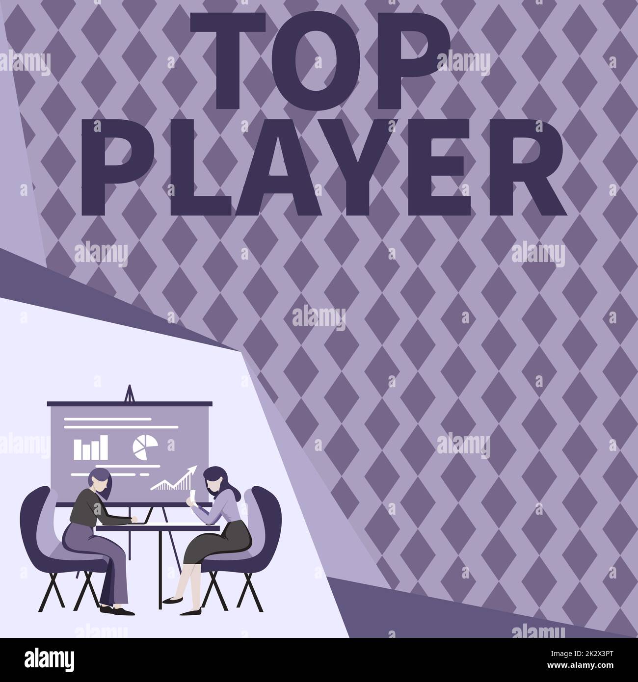 Top Player Layout Hand writing sign Top Player. Business concept being best in sports ...