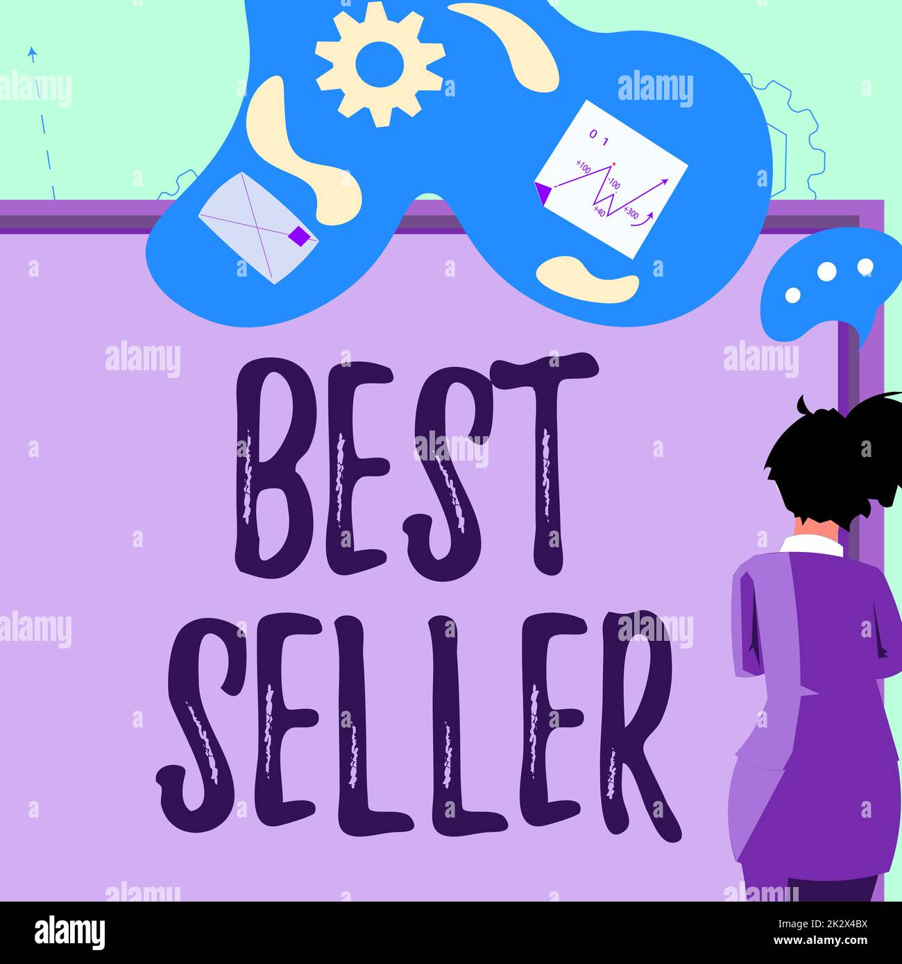Writing displaying text Best Seller. Business idea book or other
