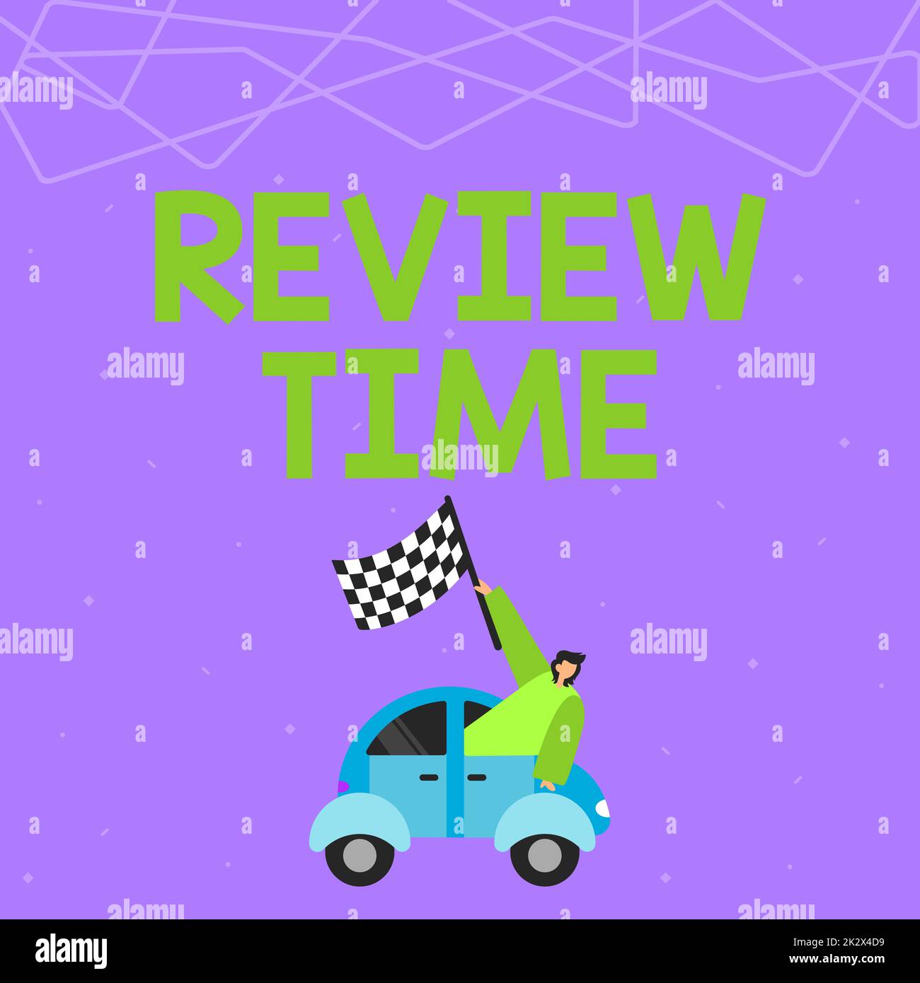 Conceptual display Review Time. Business idea situation or system its