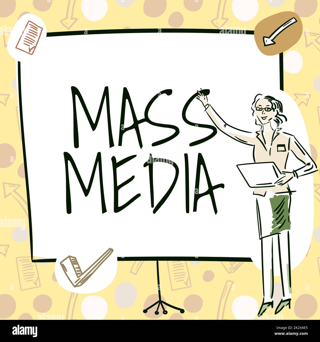 Image Details IST_18896_163927 - Mass media concept icon. Large audience  communication. Social institution abstract idea thin line illustration.  Isolated outline drawing. Editable stroke. Arial, Myriad Pro-Bold fonts  used. Mass media concept icon