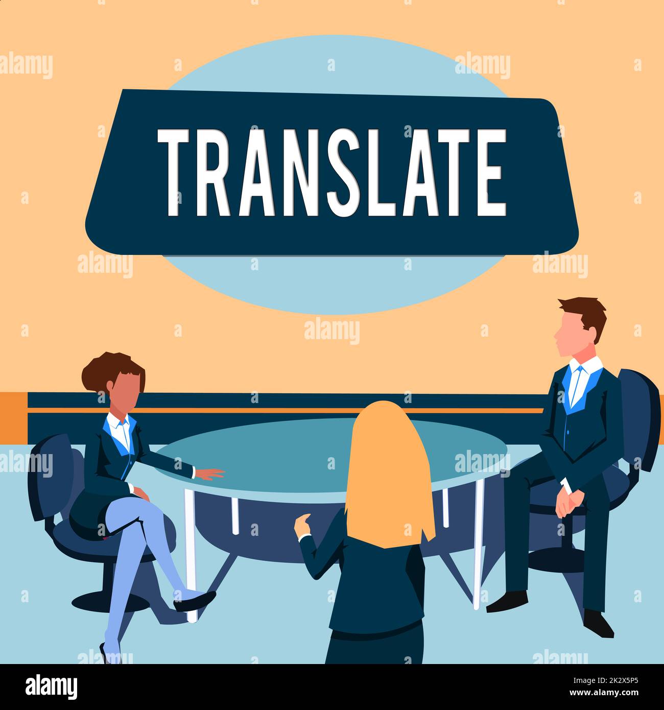 Sign displaying Translate. Business showcase Another word with same