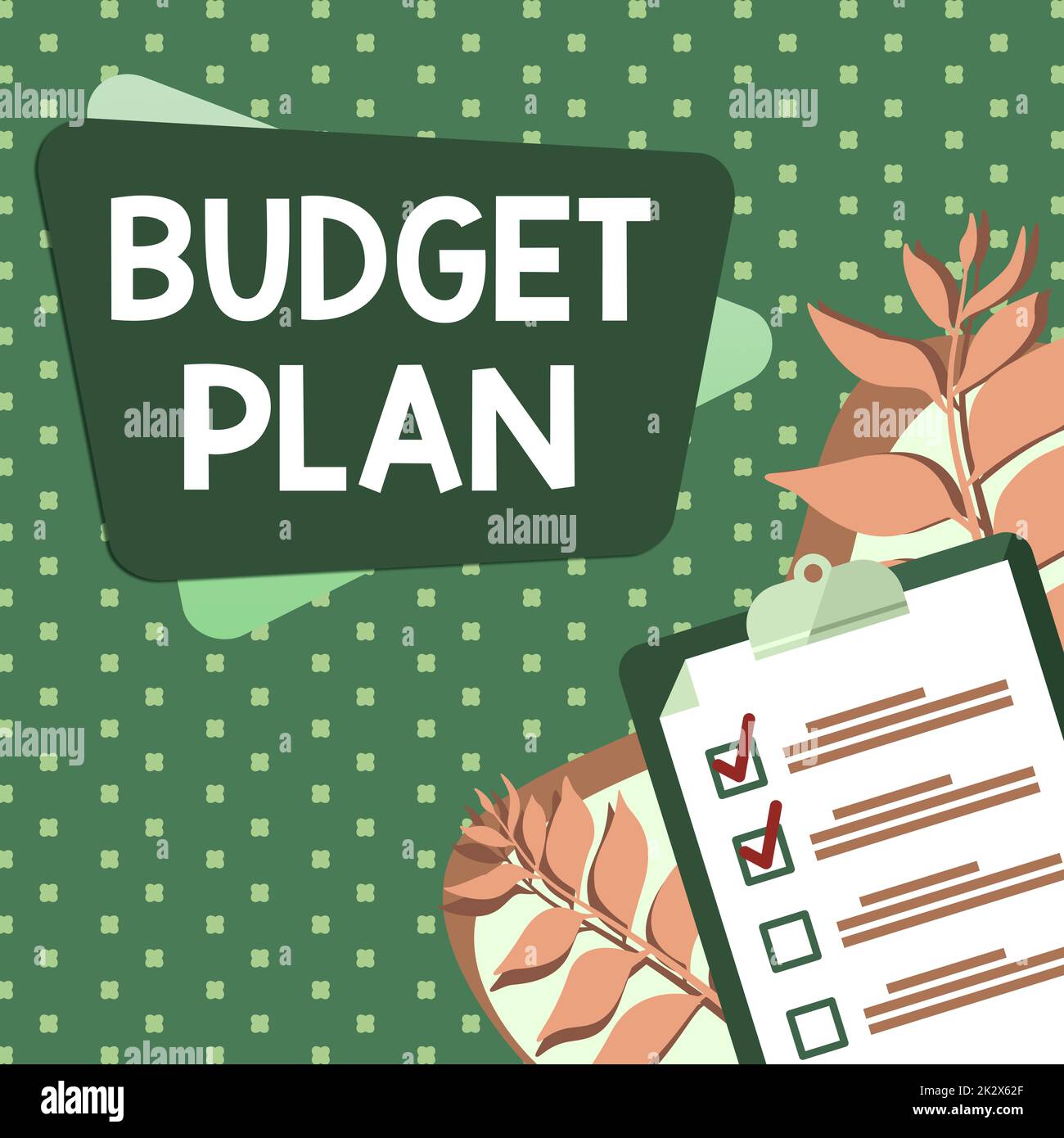 Text showing inspiration Budget Plan. Business idea financial schedule for a defined period of time usually year Clipboard Drawing With Checklist Marked Done Items On List. Stock Photo