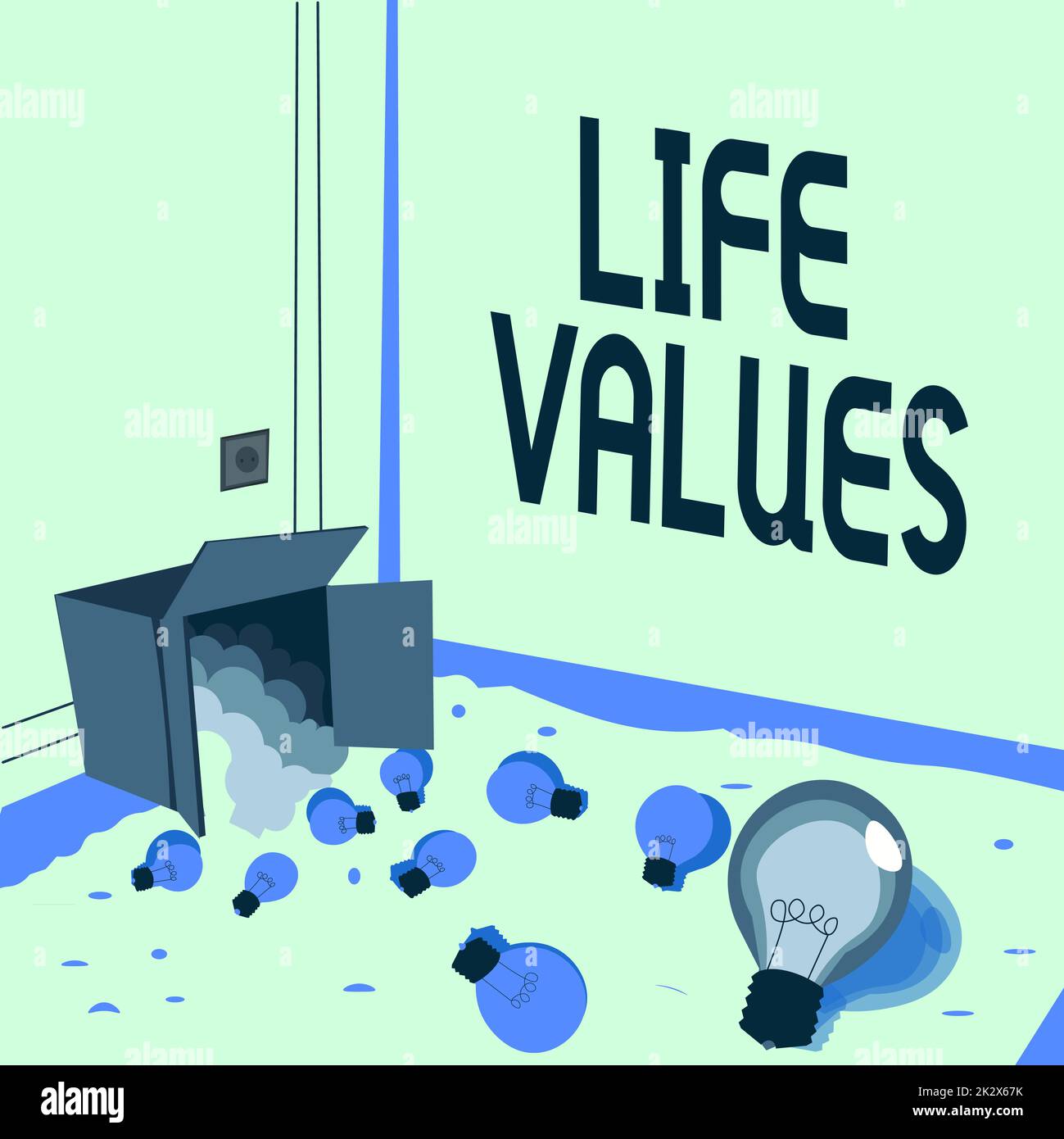 Text sign showing Life Values. Business showcase things that you