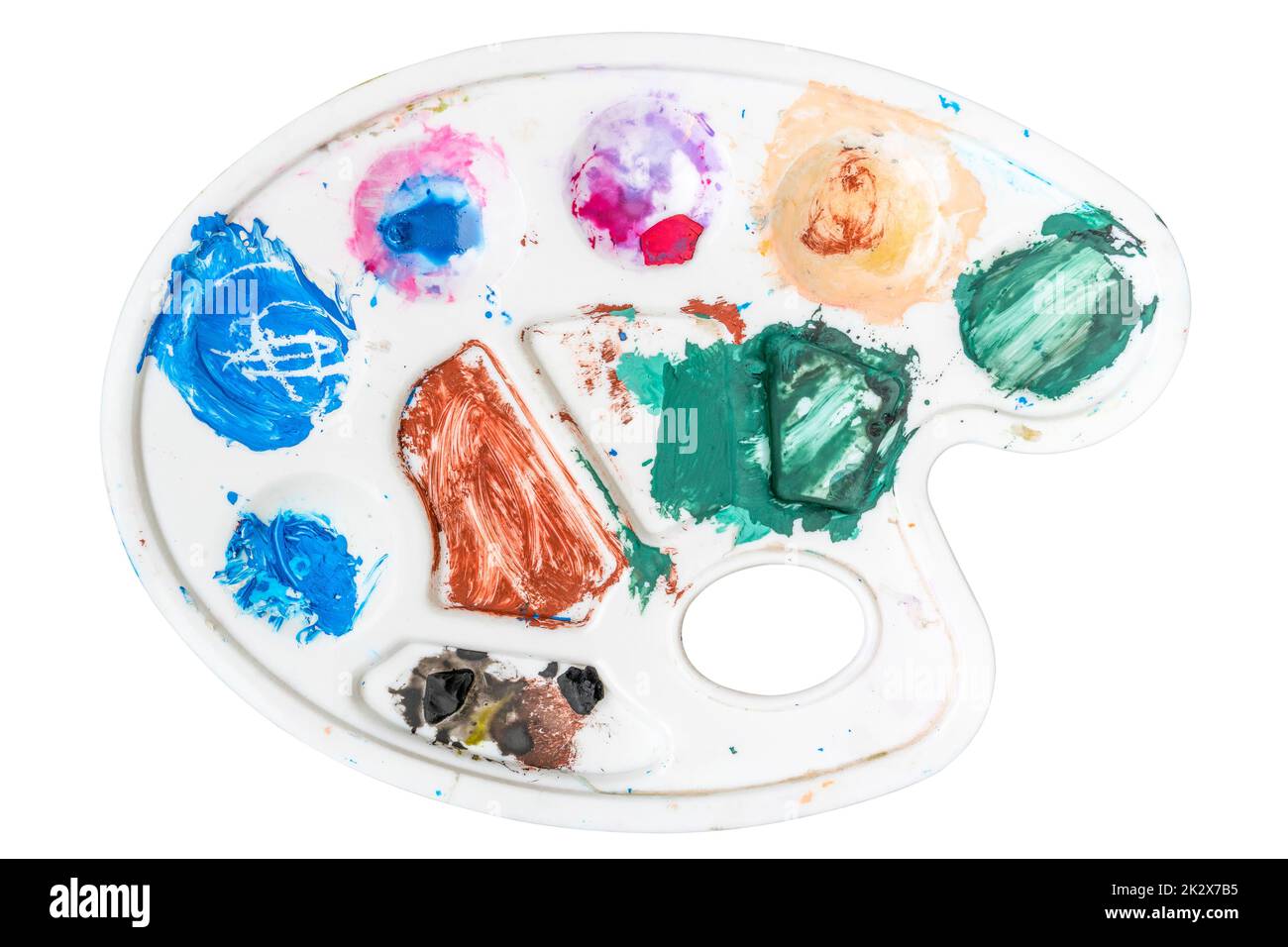 Set palette of multicolor art oil and gouache paints for drawing a picture  Stock Photo - Alamy