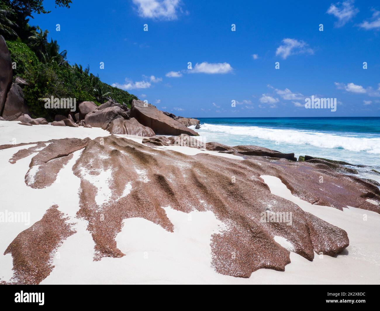 Seychellen, La Digue Beach of the Grande Anse Stock Photo Alamy