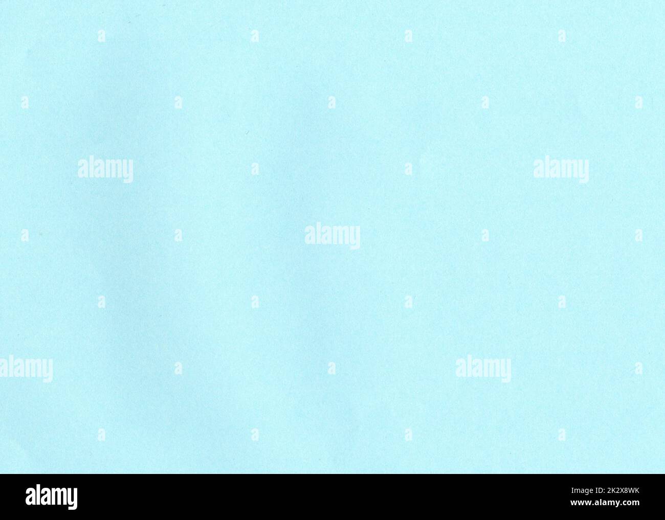 High resolution large image of light, sky, baby blue uncoated paper texture background with fine grain fiber and dust particles smooth matt wallpaper with copy space for text Stock Photo