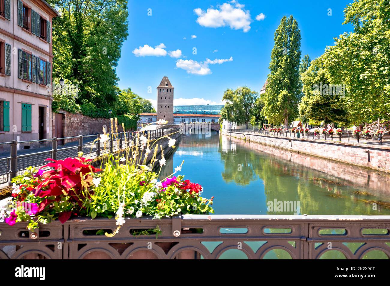 Town of Strasbourg canal colorful view Stock Photo