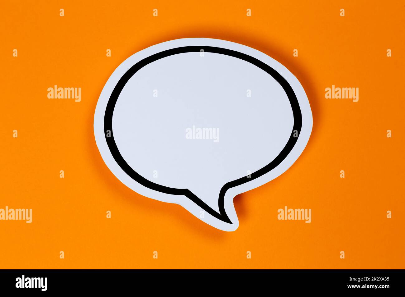 Speech bubble with copyspace copy space communication concept talking speaking Stock Photo