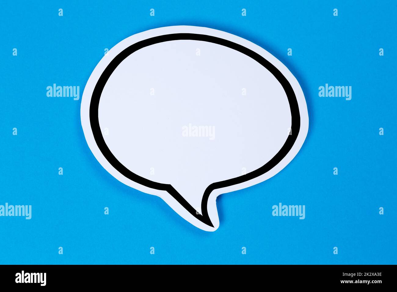 Speech bubble with copyspace copy space communication concept talking Stock Photo