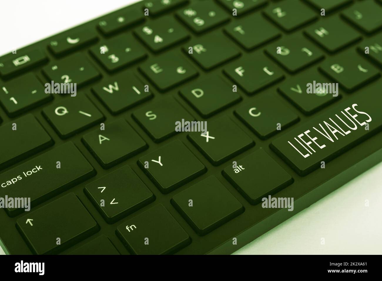 Writing displaying text Life Values. Word for things that you believe are important in the way you live Computer Keyboard And Symbol.Information Medium For Communication. Stock Photo