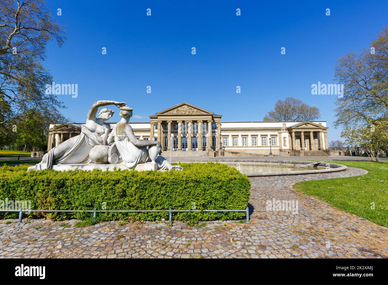 Stuttgart Rosenstein Castle architecture city travel in Germany Stock Photo