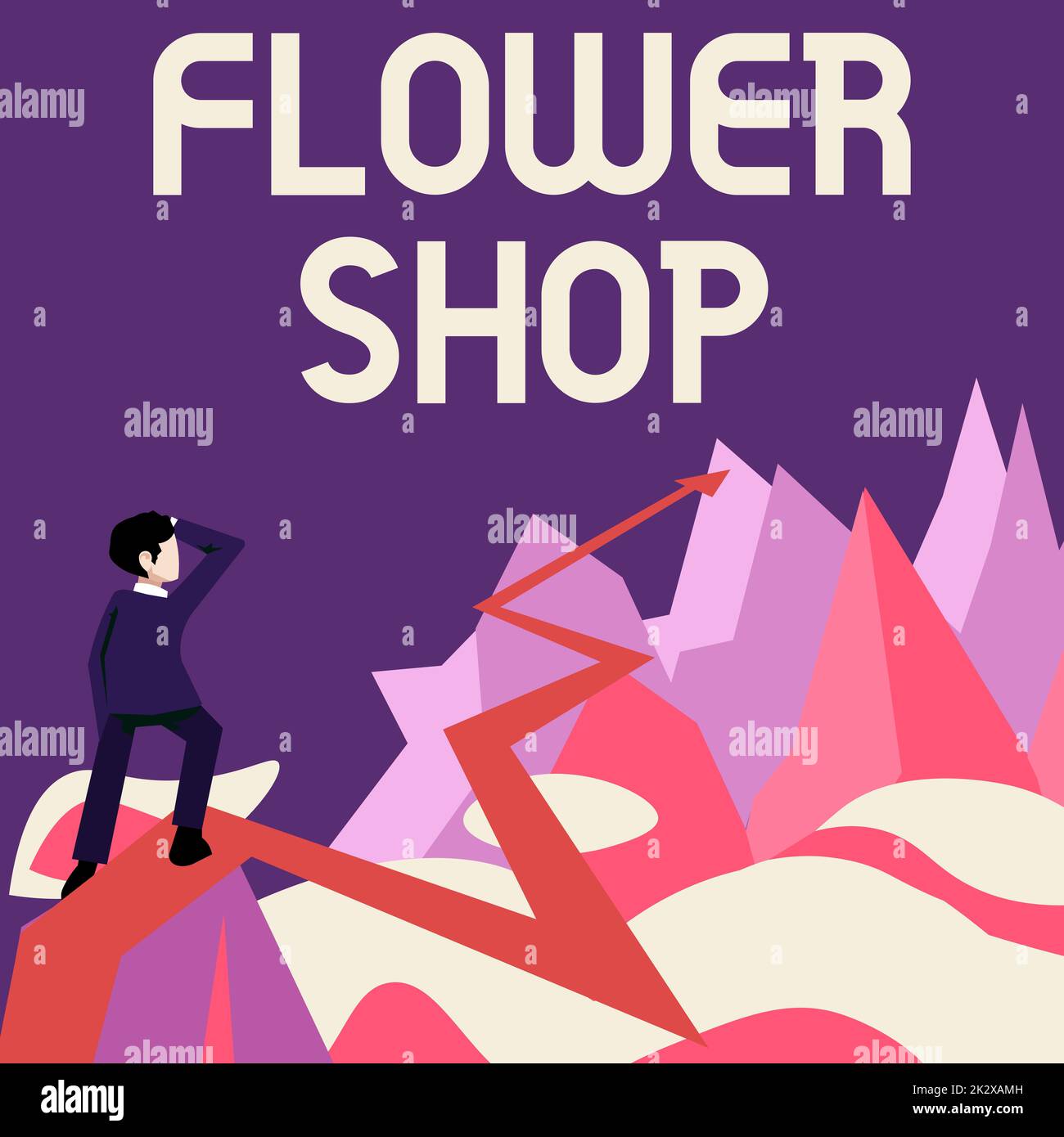 Inspiration showing sign Flower Shop. Business overview where cut
