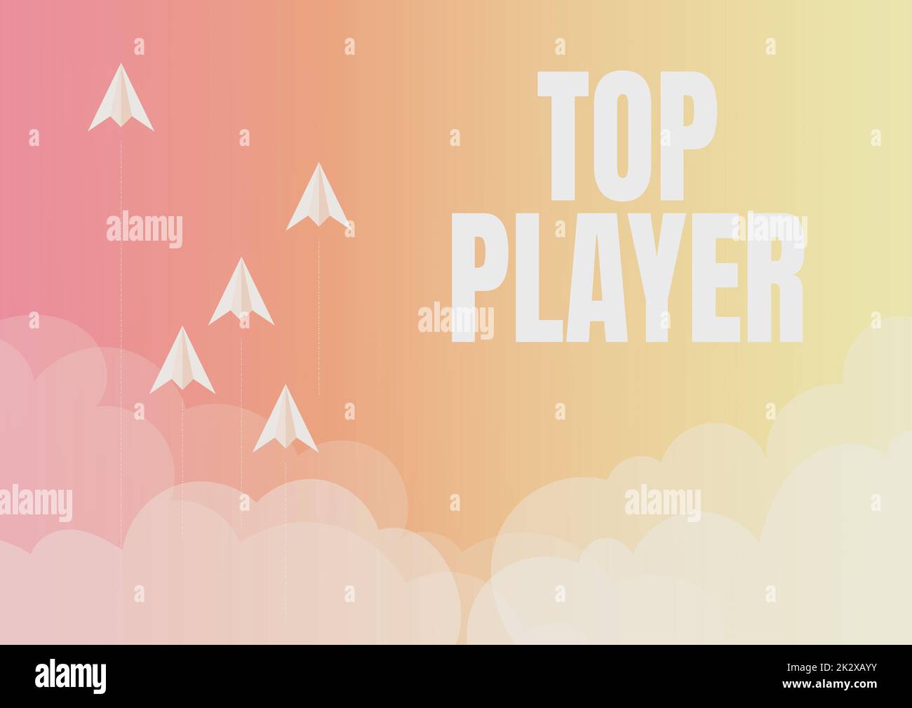 Inspiration showing sign Top Player. Word Written on being best in