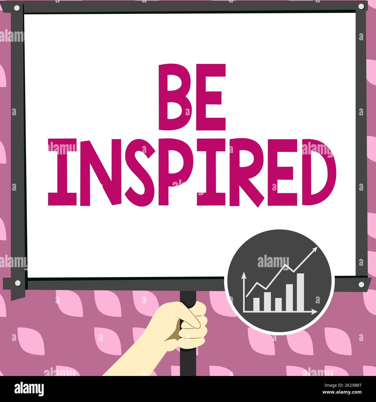Be Inspired Sign Hand writing sign Be Inspired. Business idea extraordinary quality as ...