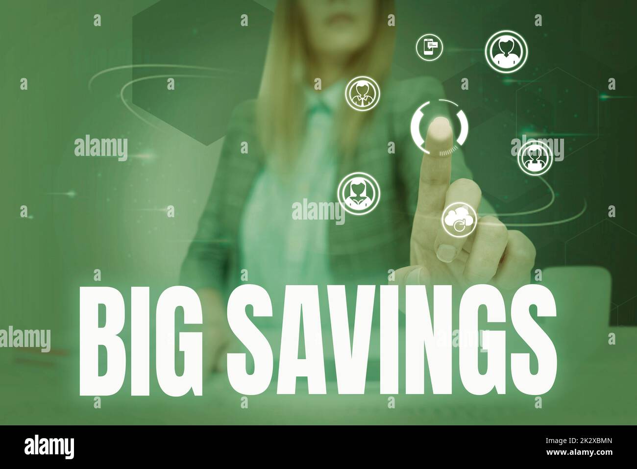 Writing displaying text Big Savings. Conceptual photo income not spent ...