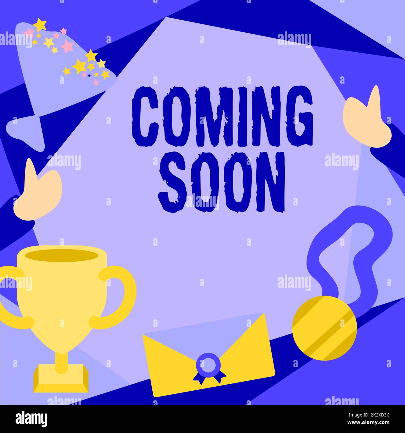 Text showing inspiration Coming Soon. Concept meaning something is ...