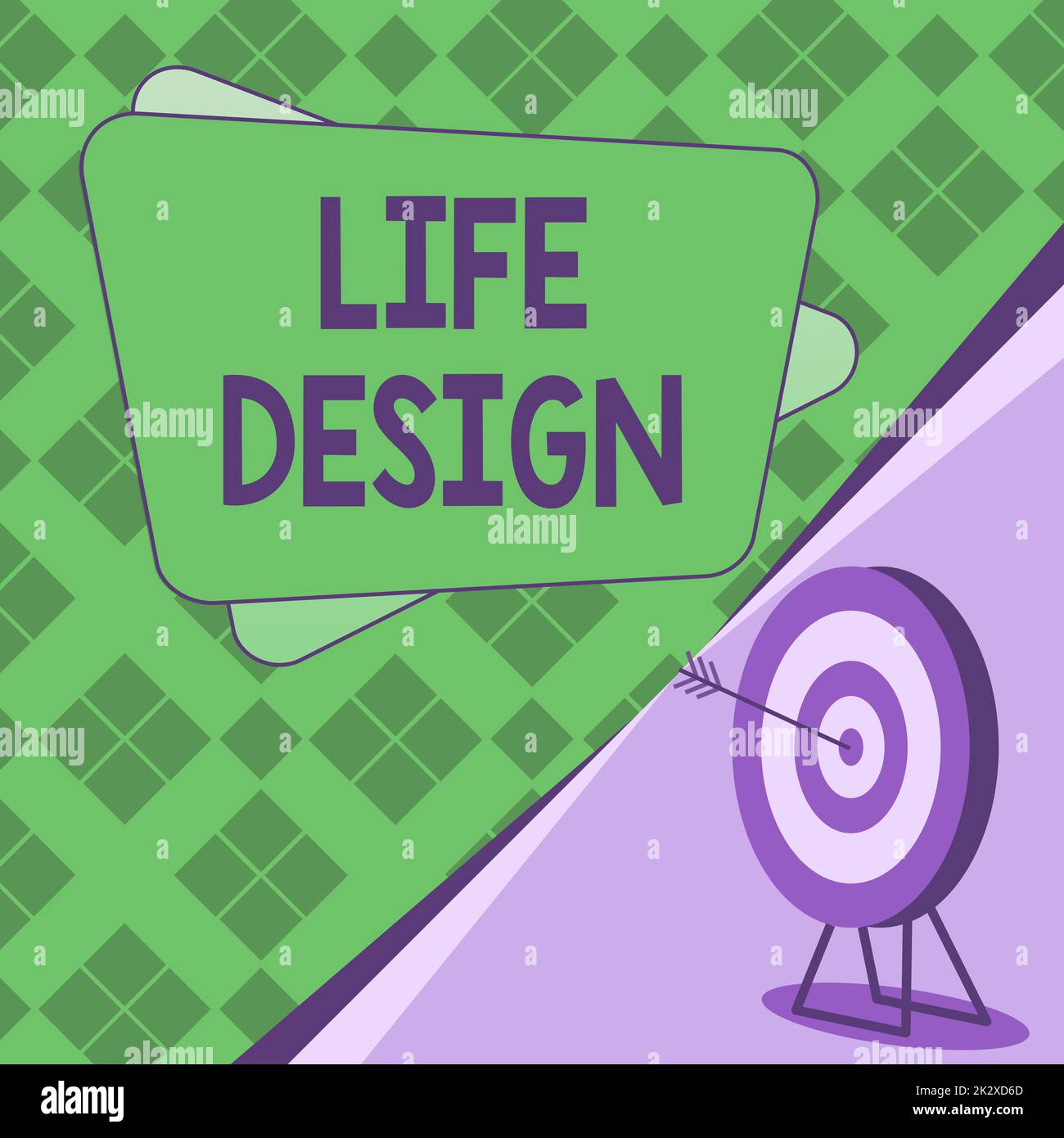 Text sign showing Life Design. Business overview balance how you live ...