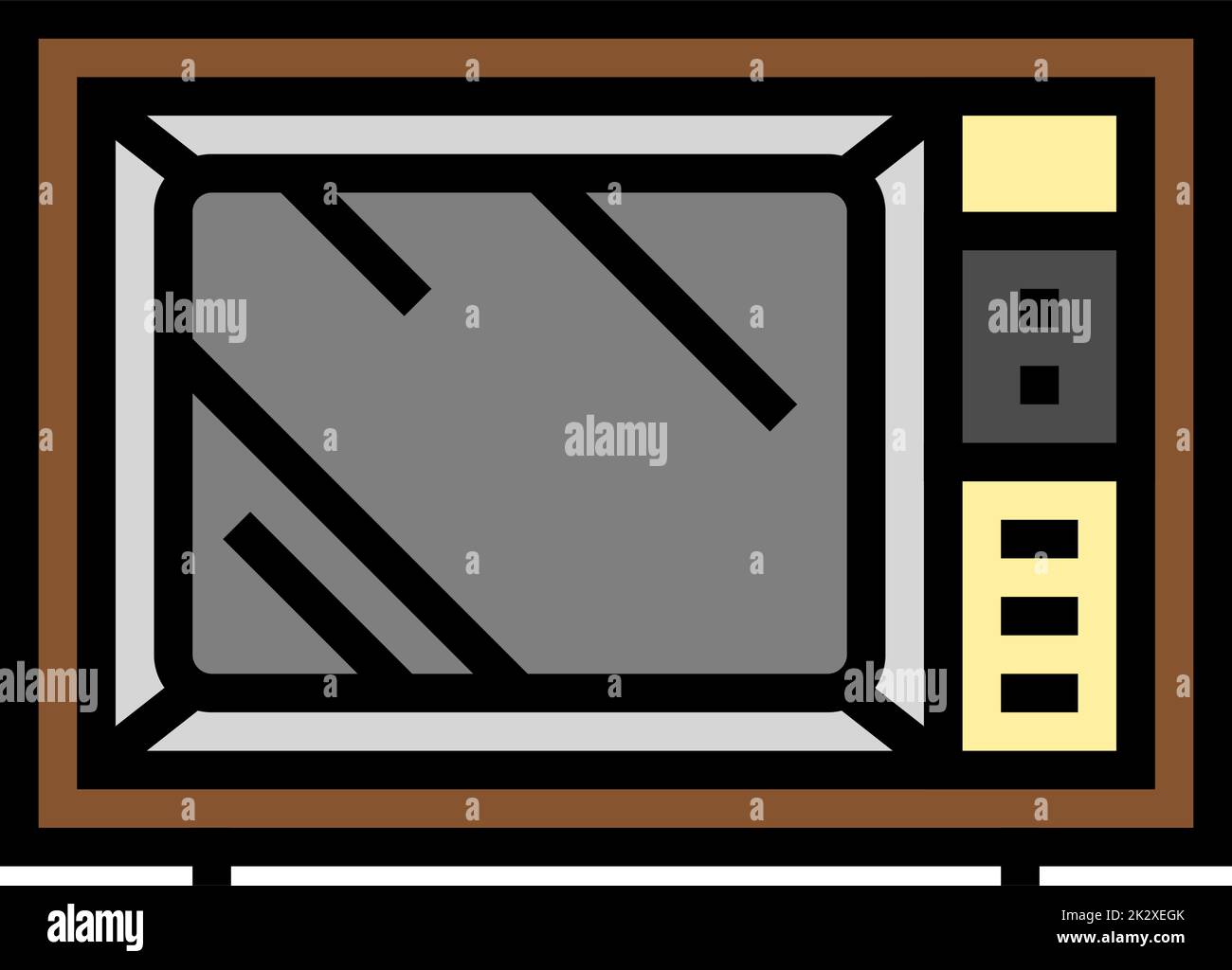 television technology color icon vector illustration Stock Vector Image ...