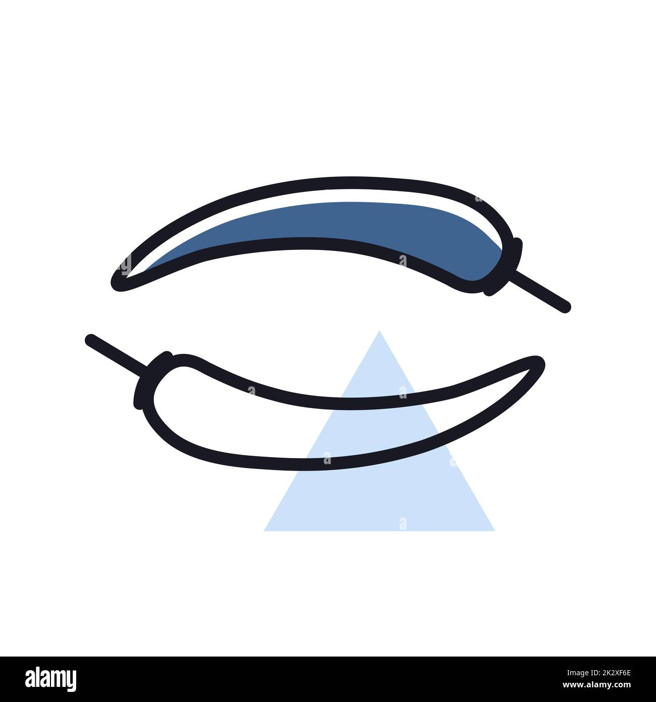 Two chili peppers icon hi-res stock photography and images - Alamy