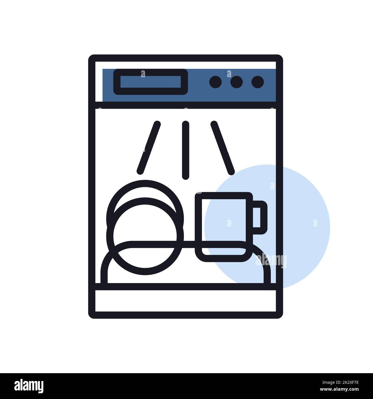 Dish Washing Equipment, Dirty and Clean Dishes, Kitchen Utensils,  Detergents, Dinnerware in Sink. Set of Flat Style Stock Vector -  Illustration of kitchenware, icon: 187040859