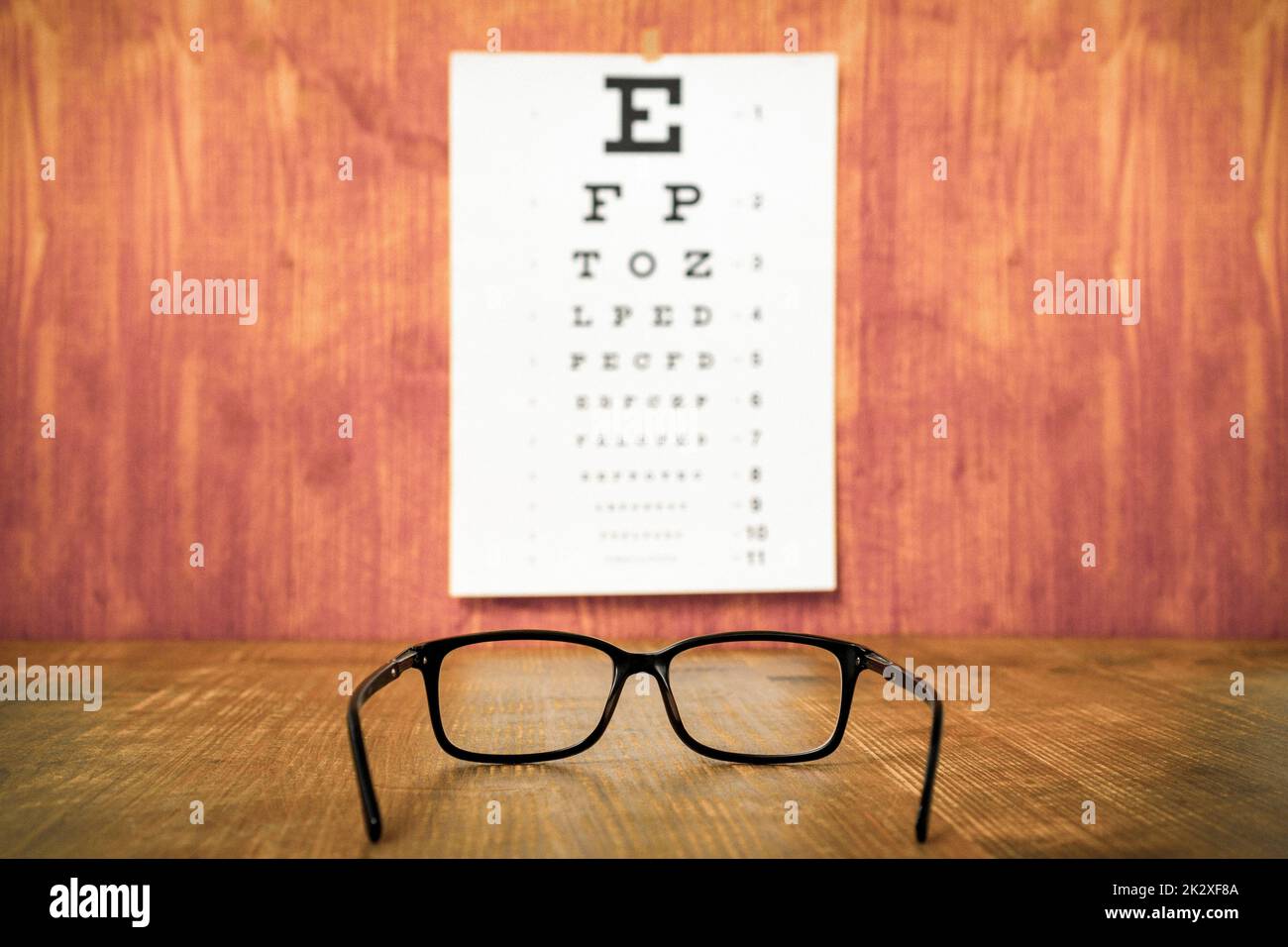 Eye Test Chart Stock Photo - Alamy