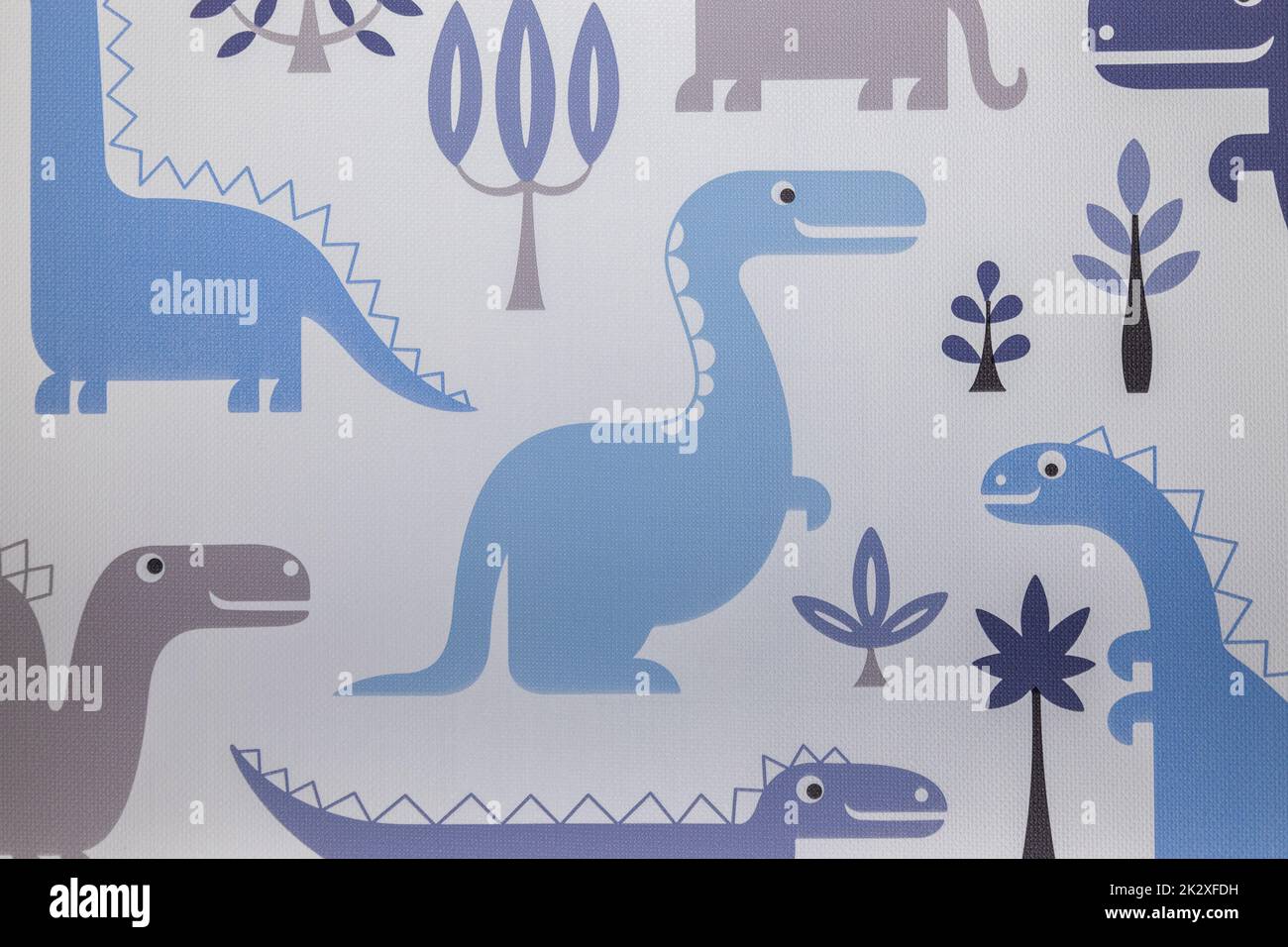 Fragment of colorful kid's room tapestry background Stock Photo