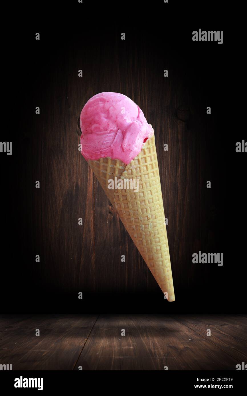 Delicious ice cream. Healthy summer food concept. Stock Photo