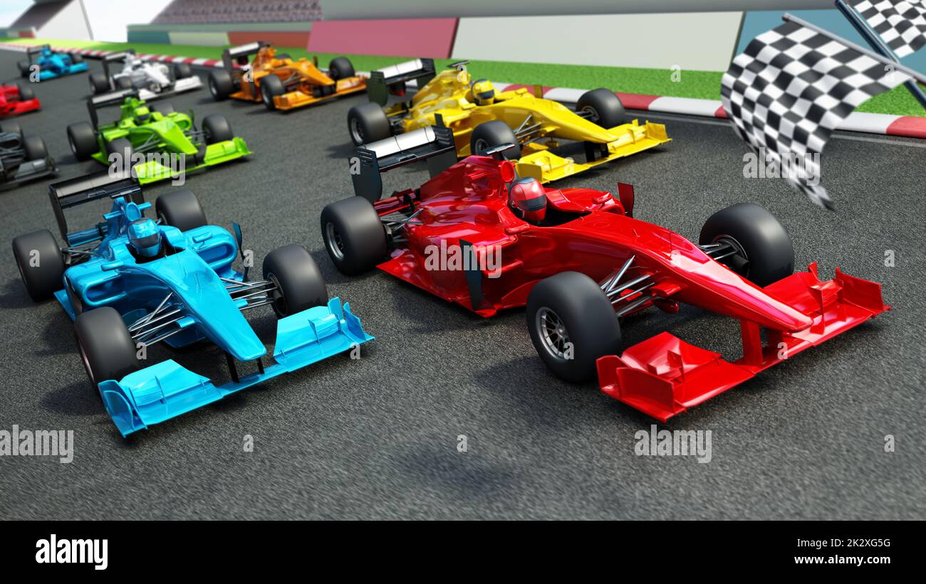 3d render f1 racing car hi-res stock photography and images - Alamy