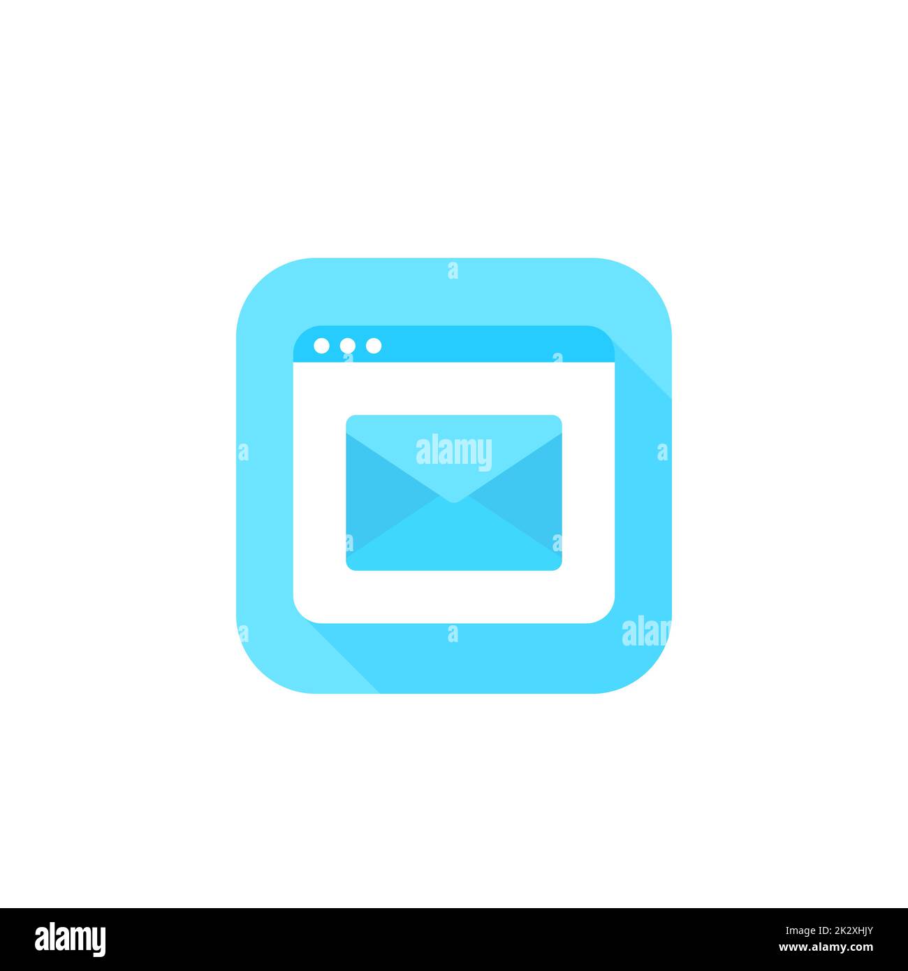 Email inbox logo app icon Cut Out Stock Images & Pictures - Alamy
