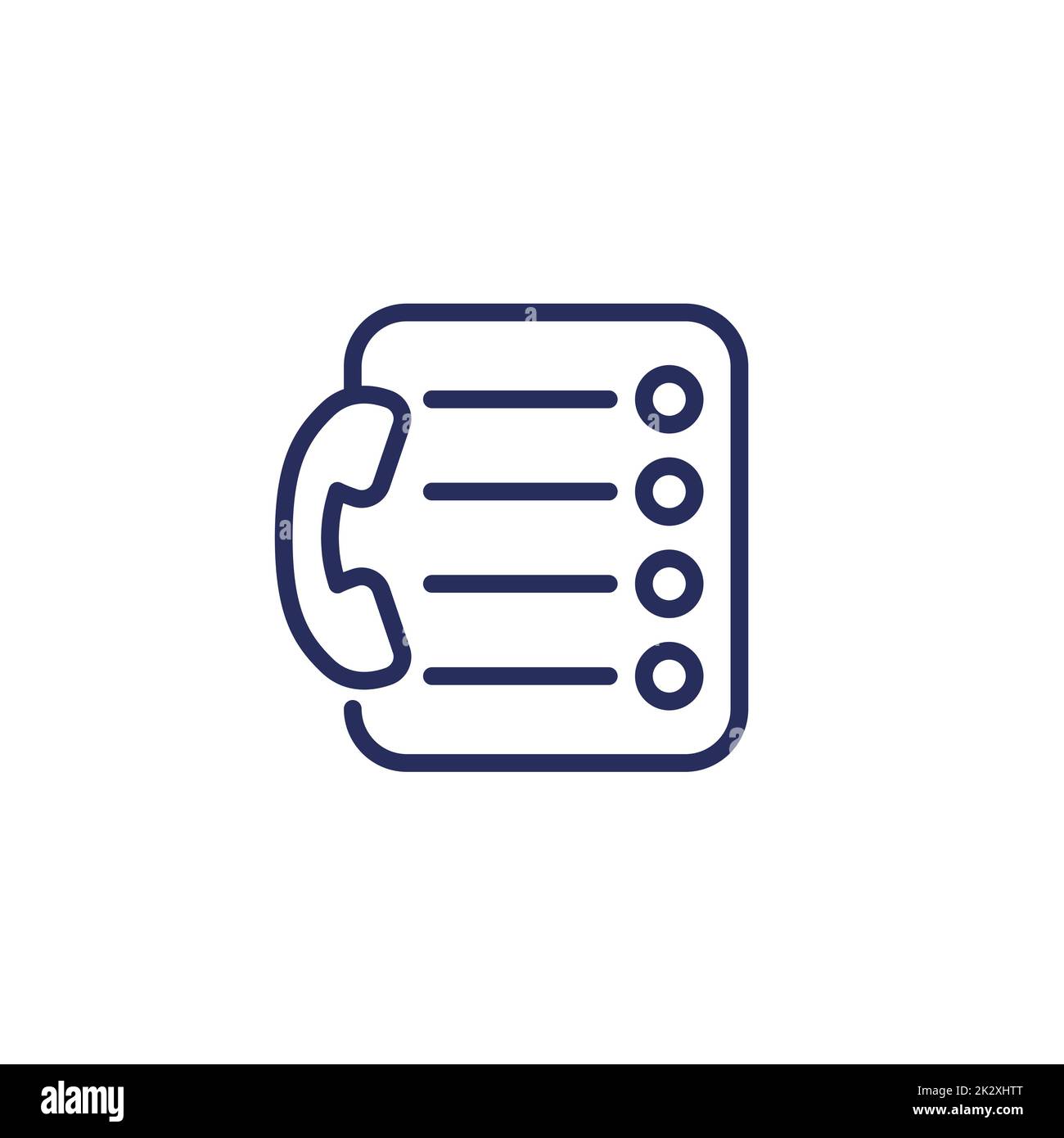 Call list Cut Out Stock Images & Pictures - Alamy