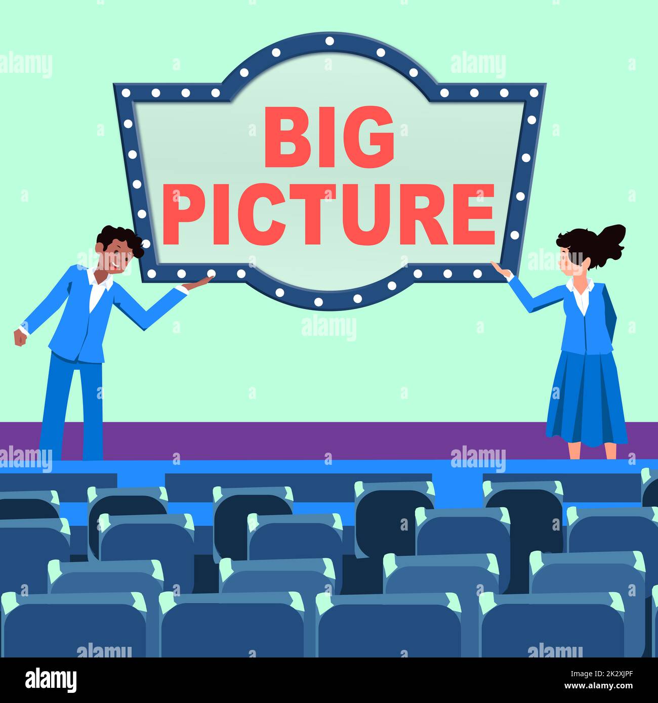 Text sign showing Big Picture. Concept meaning most important facts