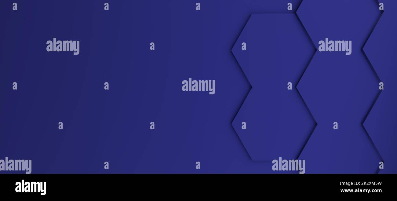 Abstract modern dark blue hexagon background Stock Photo - Alamy