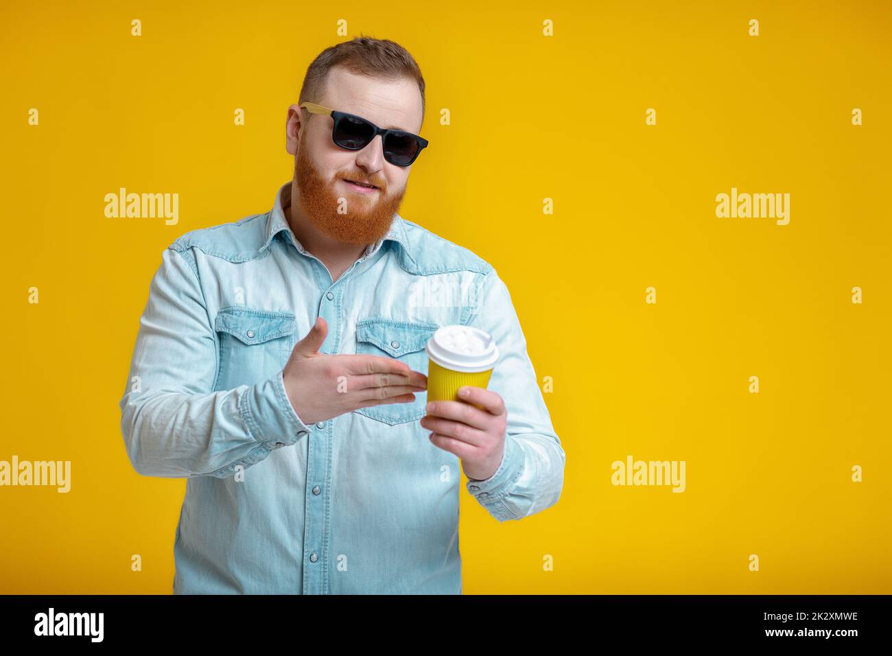 Hipster beard coffee hi-res stock photography and images - Alamy