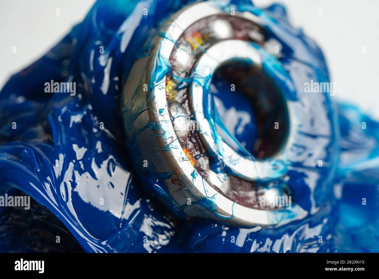 Grease and ball bearing, Blue premium quality synthetic lithium complex