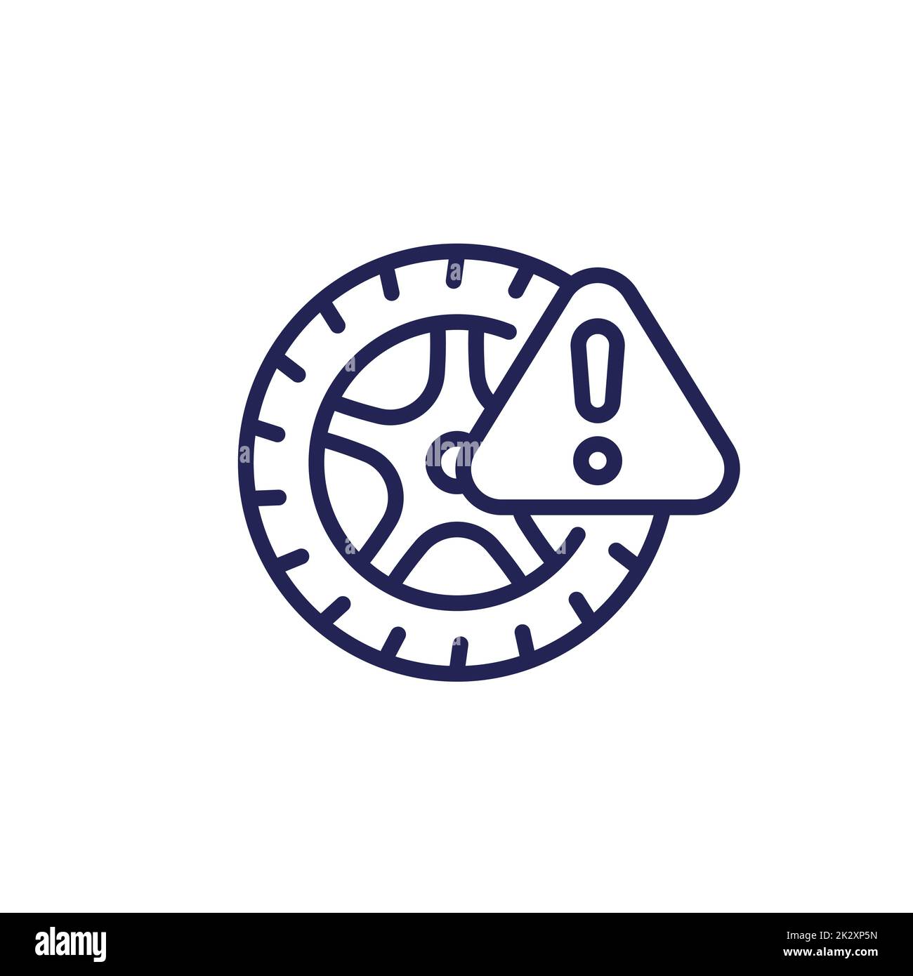 Tire pressure low Stock Vector Images Alamy