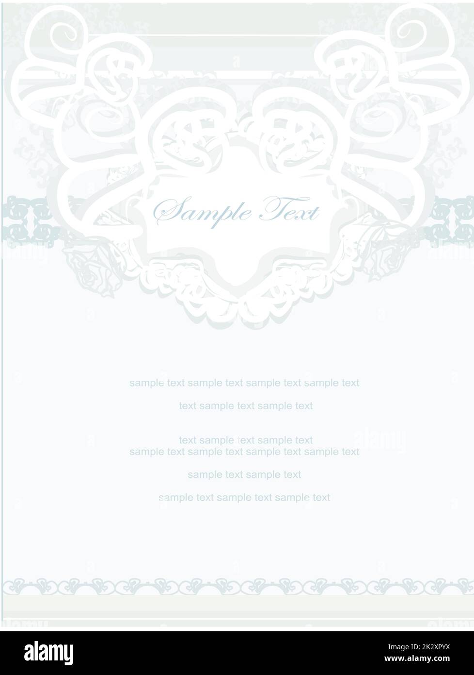 abstract floral frame invitation card Stock Photo Alamy