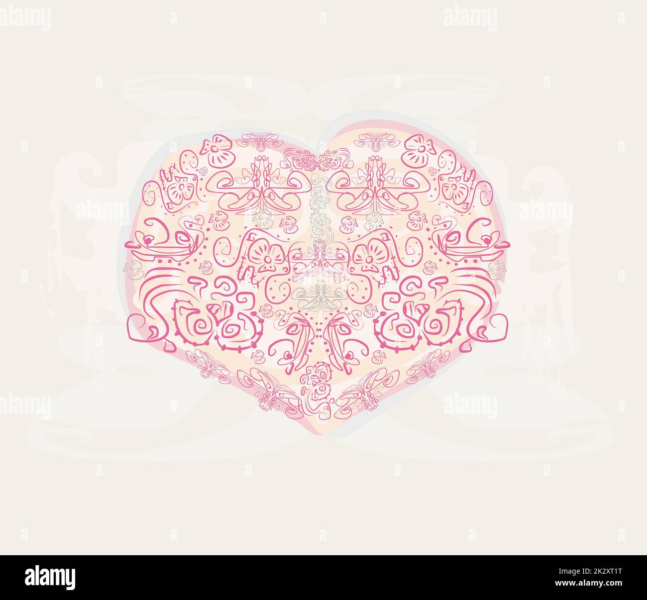 Romantic drawing with hearts hi-res stock photography and images - Alamy