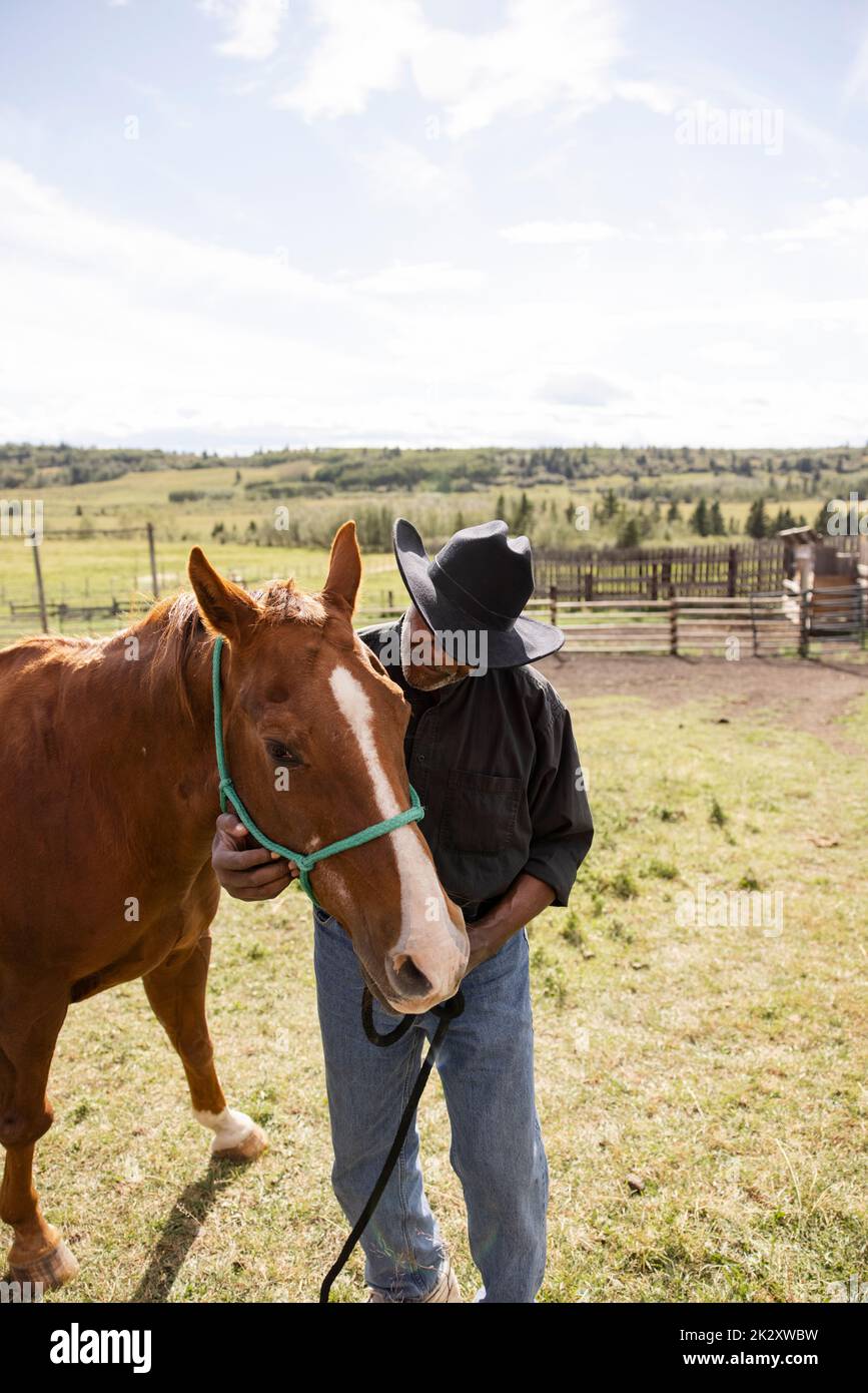 African american horse trainer hi-res stock photography and images - Alamy