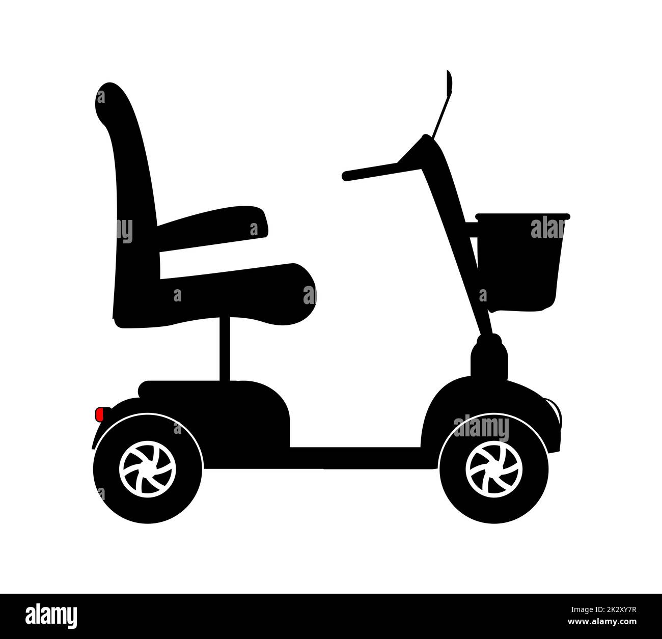Mobility Scooter Silhouette Stock Photo Alamy