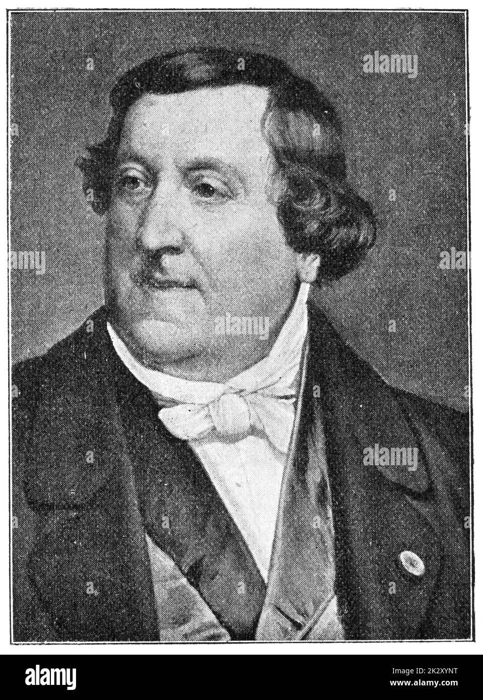 Portrait of Gaspare Spontini an Italian composer, who wrote 39 operas