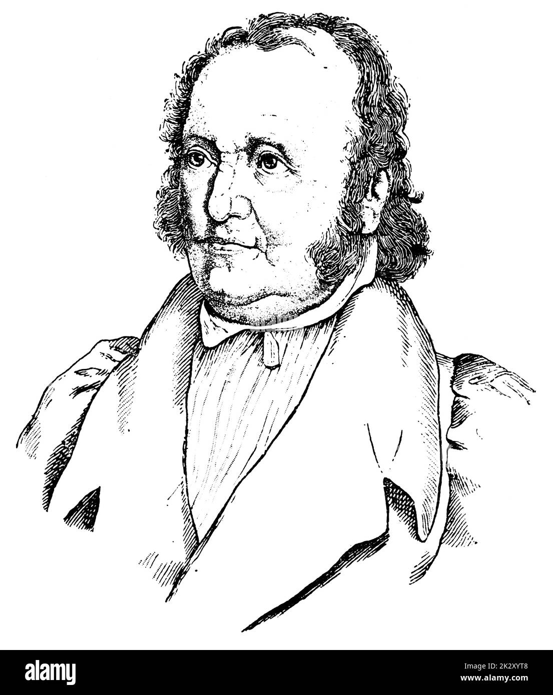 Portrait of Jean Paul a German Romantic writer, best known for his