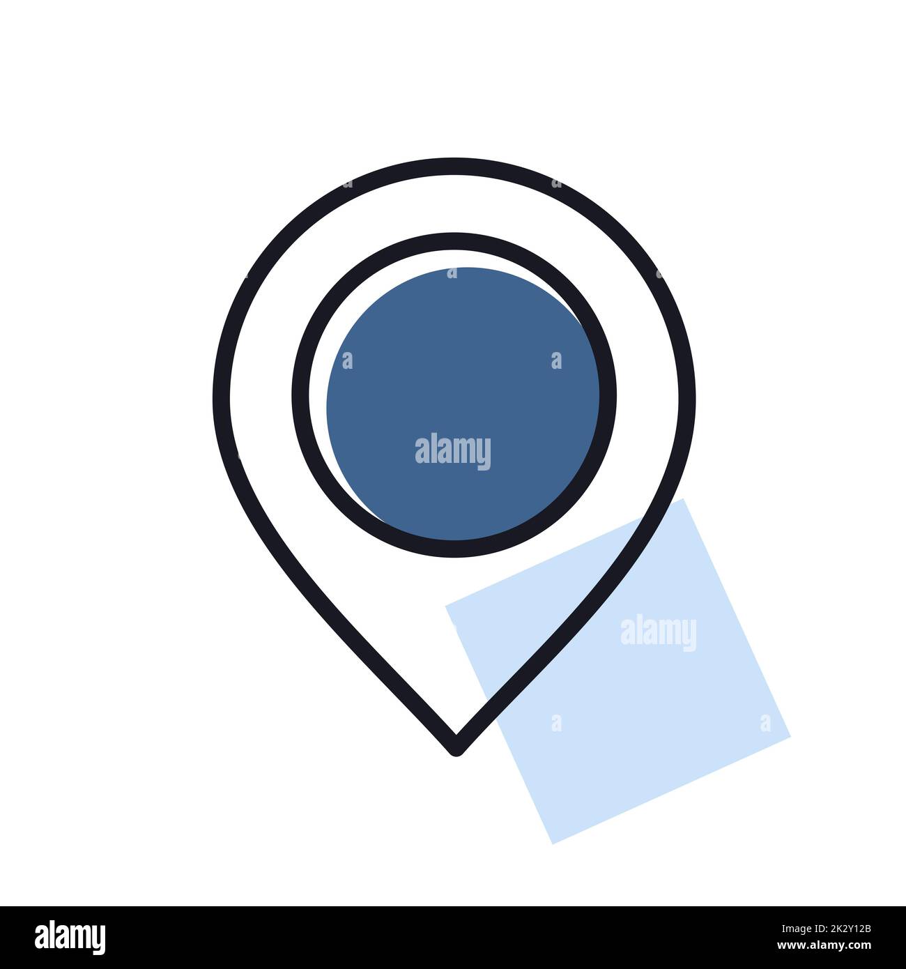 Pin map icon. Map pointer. Map markers Stock Photo