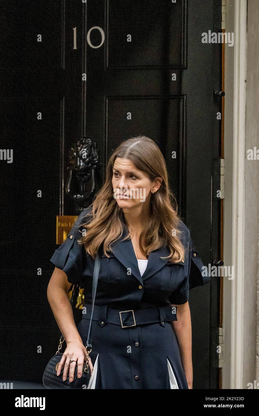 London, UK. 23rd Sep, 2022. Michelle Donelan, Secretary of State for Digital, Culture, Media and Sport - Leaving after the Cabinet meeting before The Chancellor leaves Downing Street to make a statement on the government's plans for growth. Credit: Guy Bell/Alamy Live News Stock Photo