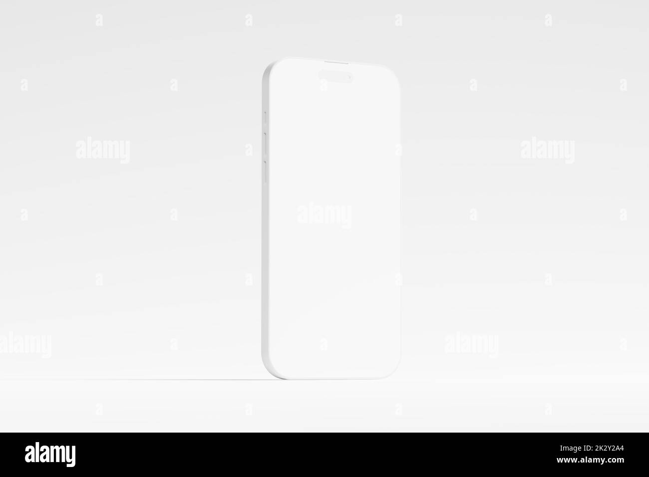 Iphone 14 Pro Max Clay 3D Rendering White Blank Mockup For Design ...