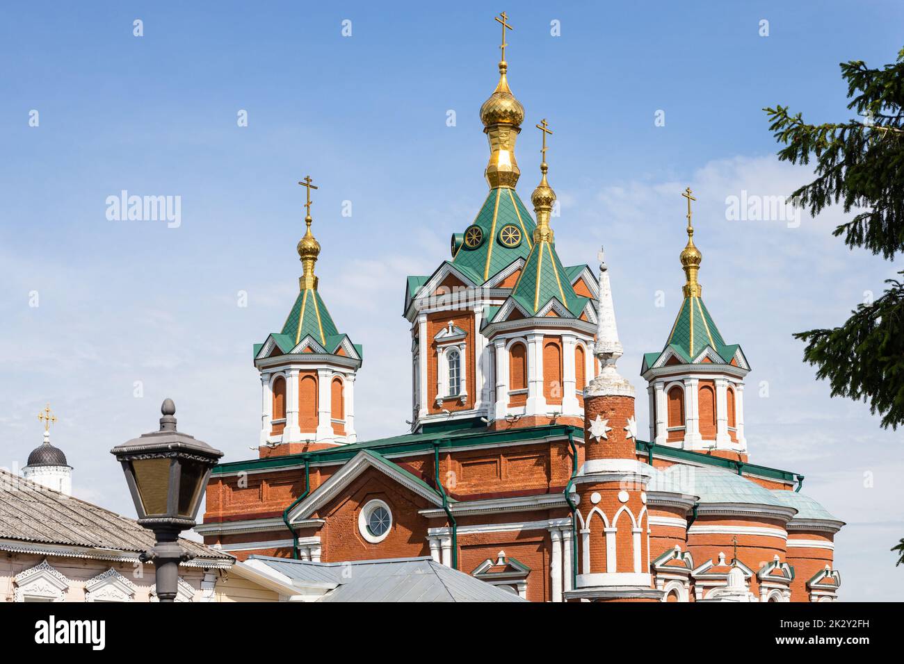 Cathedral of Brusenskiy Monastery in Kolomna Stock Photo