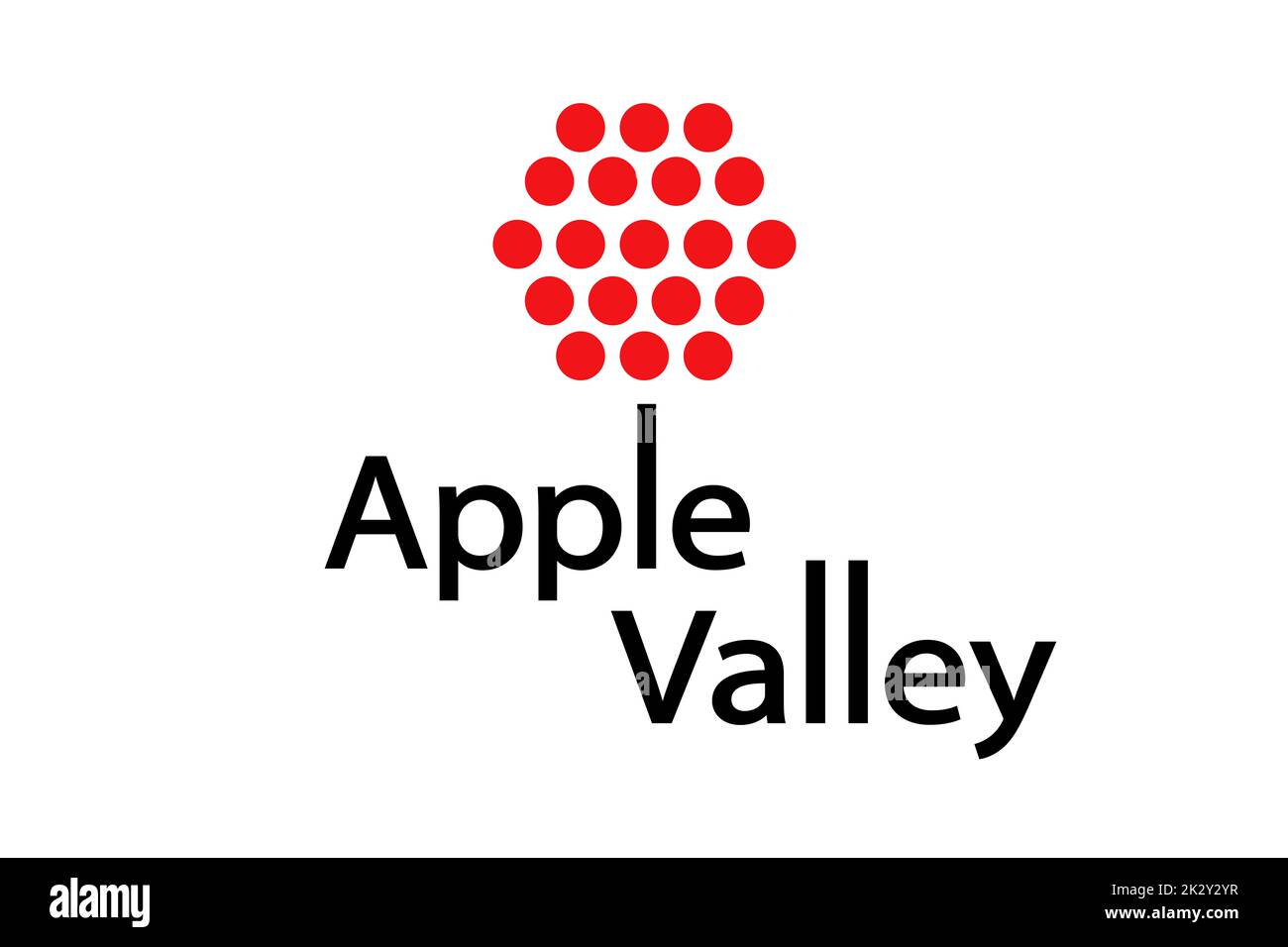 Flag Of Apple Valley City Minnesota Stock Photo Alamy