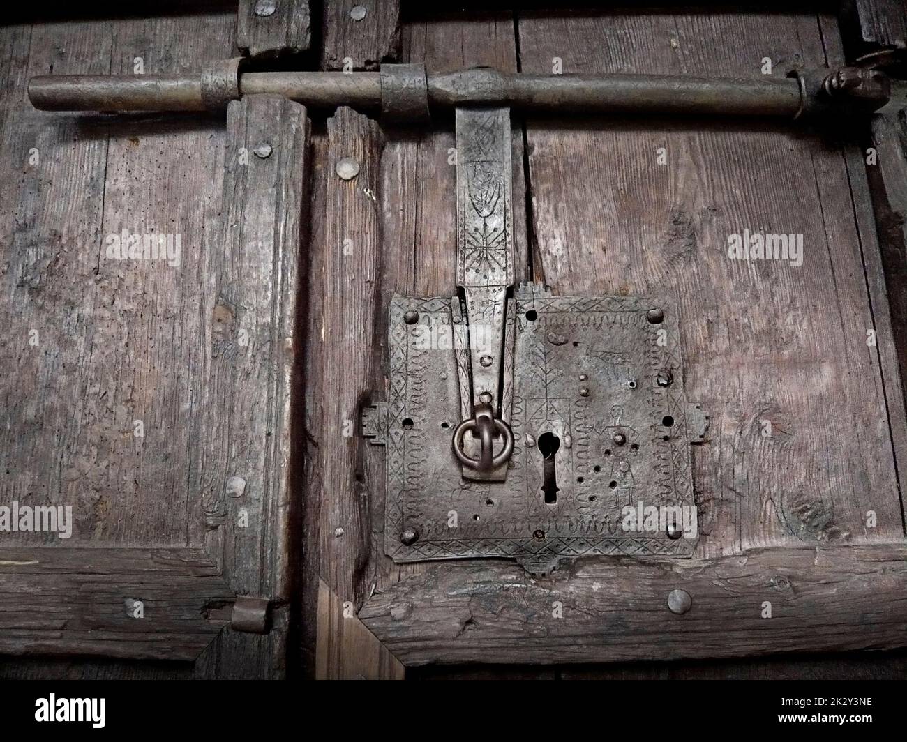 Antique door lock Stock Photo Alamy