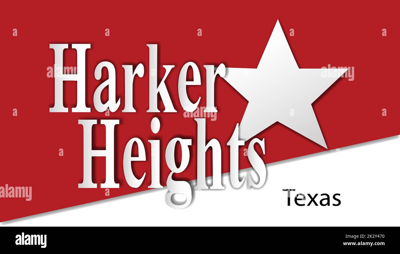 Flag Of Harker Heights City Texas Stock Photo Alamy